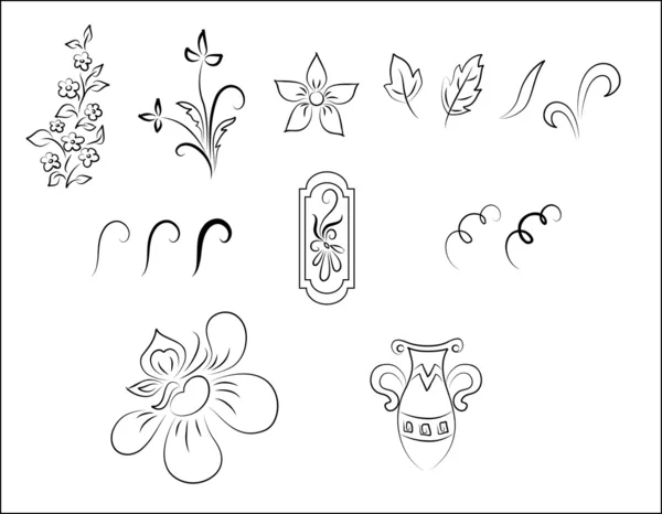 Vector floral ornament pattern — Stock Vector
