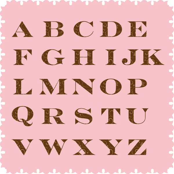 Alfabeto vectorial — Archivo Imágenes Vectoriales