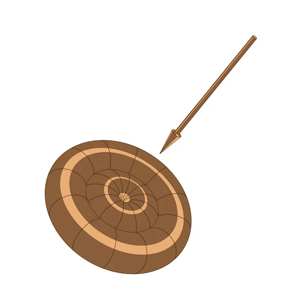 Векторная иллюстрация цели и стрелы — стоковый вектор