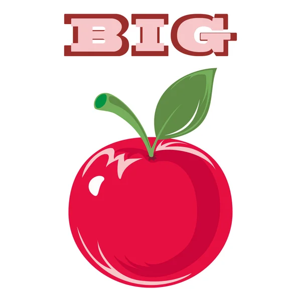 Big apple - символ Нью-Йорк — стоковий вектор