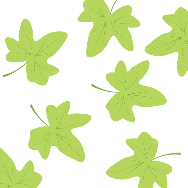 Papier peint sans couture avec des feuilles — Image vectorielle