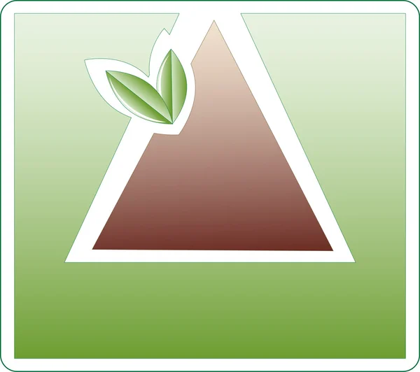 Segno del triangolo. Illustrazione vettoriale — Vettoriale Stock