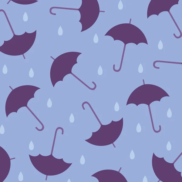 Bezešvá tapeta s deštníky — Stockový vektor