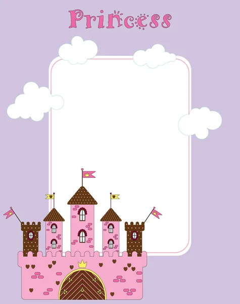 Carte vectorielle pour petite princesse — Image vectorielle