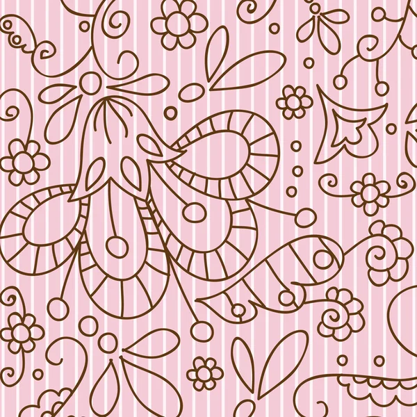 Roze vintage naadloze patroon — Stockvector