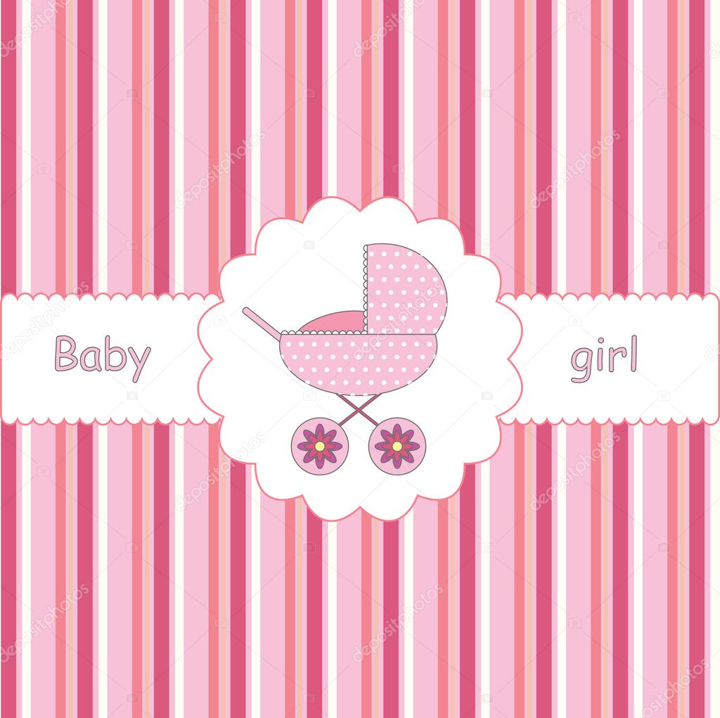 Vector card for baby-shower