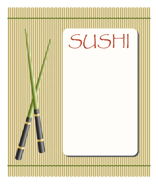 Menu vectoriel pour sushis et petits pains — Image vectorielle