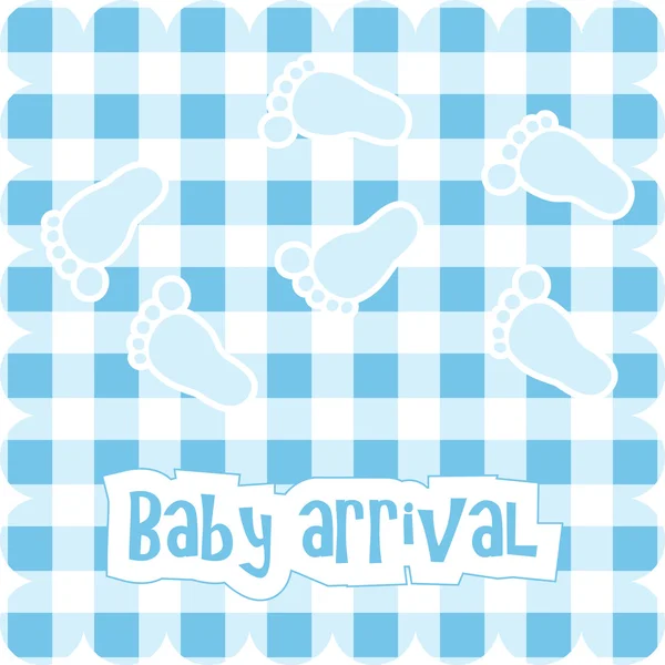Erkek bebek için vektör kartı — Stok Vektör