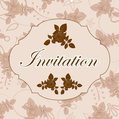 Vintage invitation clipart