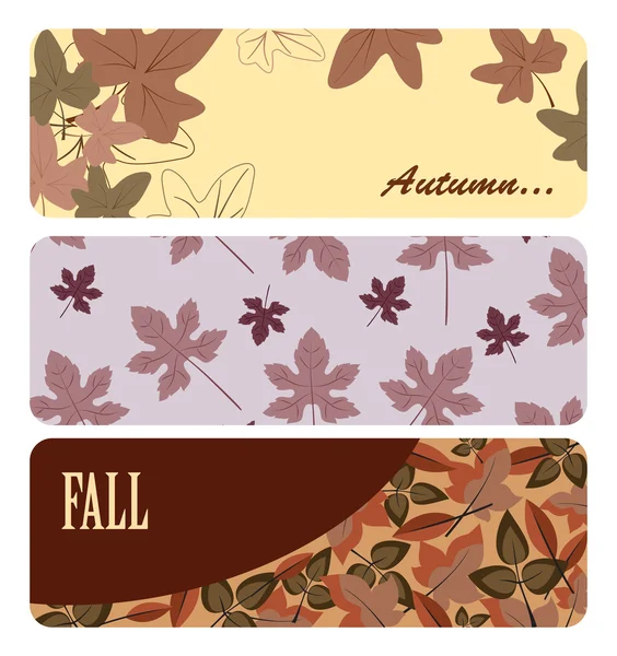 Vektor Herbst Banner — Stockvektor