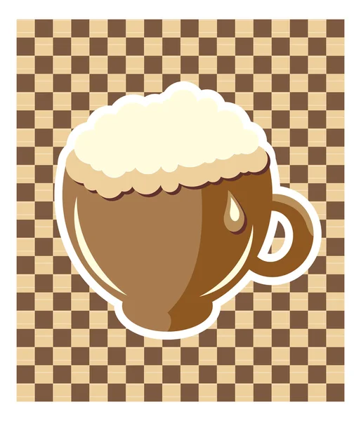 Cappuccin カップ — ストックベクタ