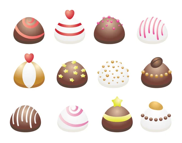 Векторные шоколадные конфеты — стоковый вектор