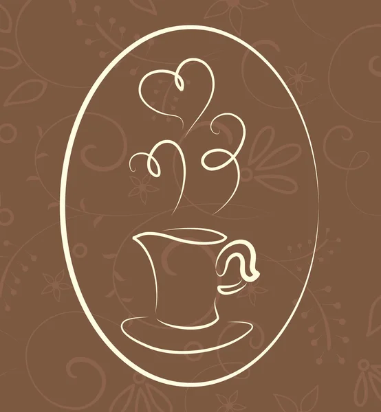 コーヒーのシンボル — ストックベクタ