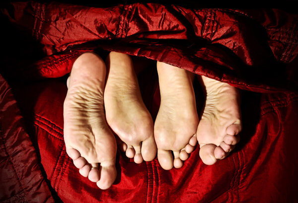 Couple sweet laziness