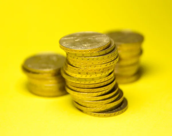 Gold stock coins — Stock Photo, Image