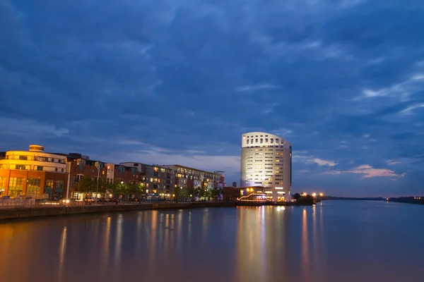 stock image Limerick cityscape at dusk