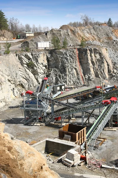 Bergbau im Steinbruch — Stockfoto