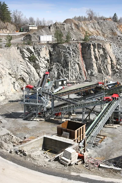 Bergbau im Steinbruch — Stockfoto