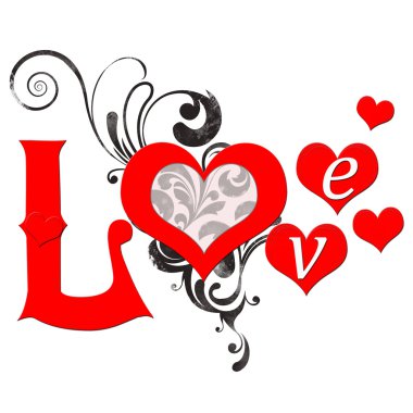 Element of Love card clipart