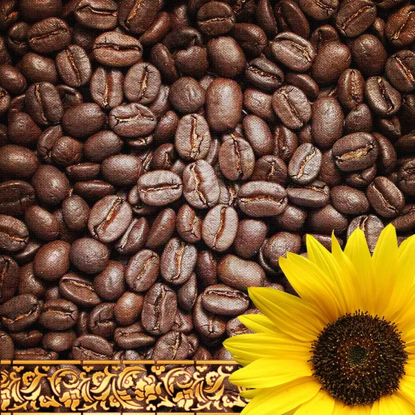 Kahvinjyvien tausta — kuvapankkivalokuva