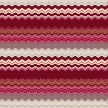 Background with colorful pink and brown stripes, wave clipart