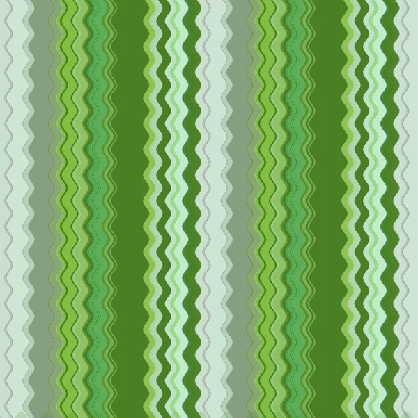 Fond avec des rayures vertes et blanches colorées, vague — Photo