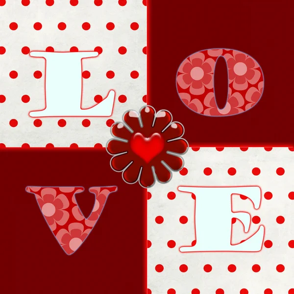 Valentijn kaart voor heilwens of uitnodiging — Stockfoto