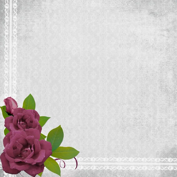 Фон с розами — стоковое фото