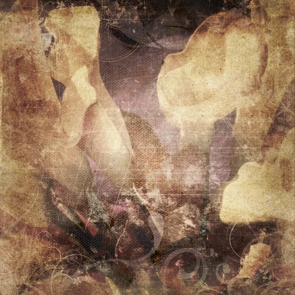 Vintage romantische Blumen Hintergrund — Stockfoto