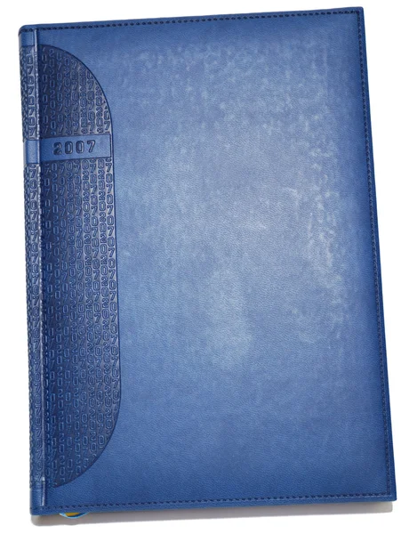 Caderno azul — Fotografia de Stock