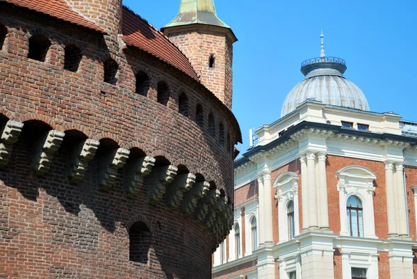 Barbakan kasteel in Polen — Stockfoto