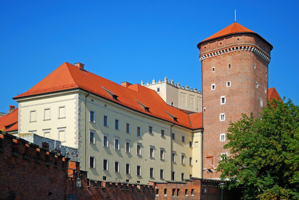 Wawel Castle. Krakow. Poland. Medieval history memorial