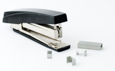 Office stapler isolated on white clipart