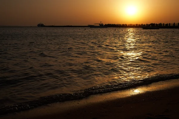 stock image Sunrise at the sea