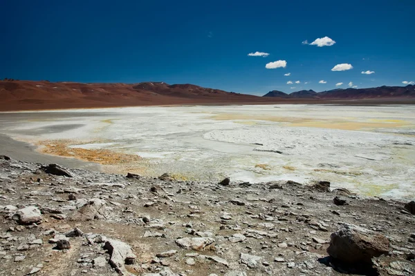 Salt lake Salar de Pujsa, Chile — Stockfoto
