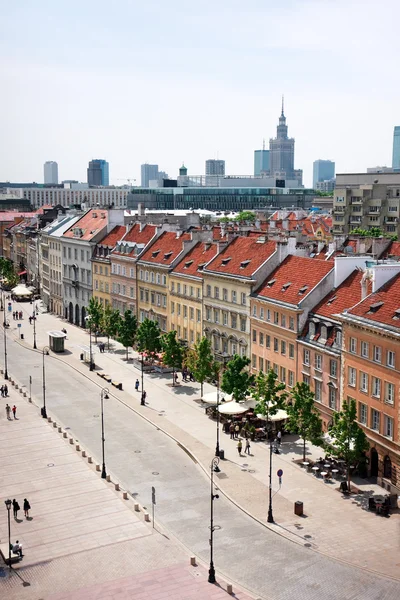 Varsó - Krakkó külvárosában avenue - Lengyelország — Stock Fotó