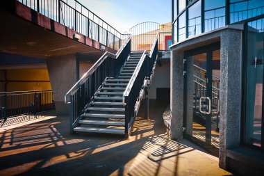 Stairs in a modernist style clipart