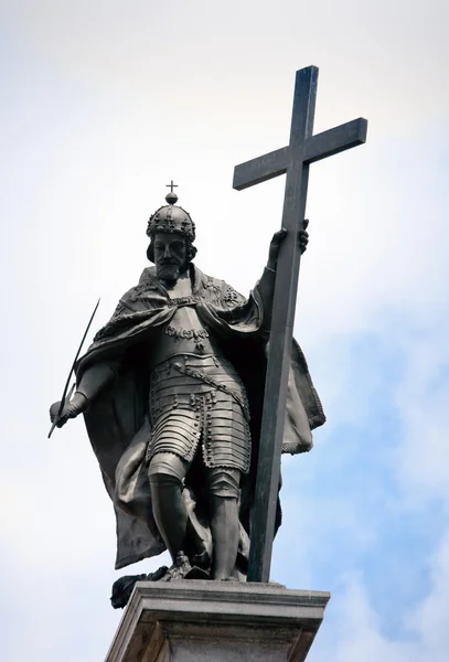 Статуя Короля Зигмунта в Варшаве — стоковое фото