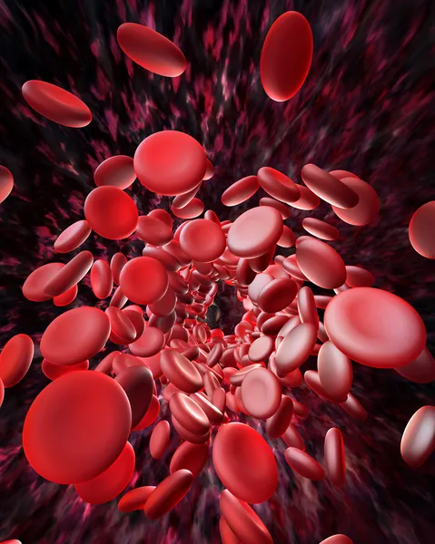 Vórtice sanguíneo — Fotografia de Stock