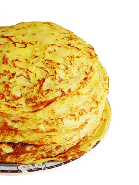 Pancakes homemade. Isolation — Stock Photo, Image