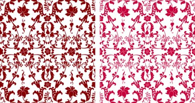 Seamless floral patterns clipart