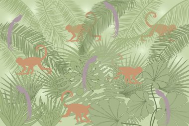 Jungle background clipart