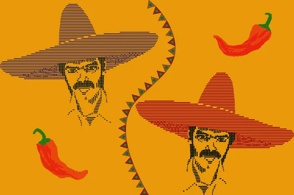 メキシコのシームレスなパターン — ストックベクタ