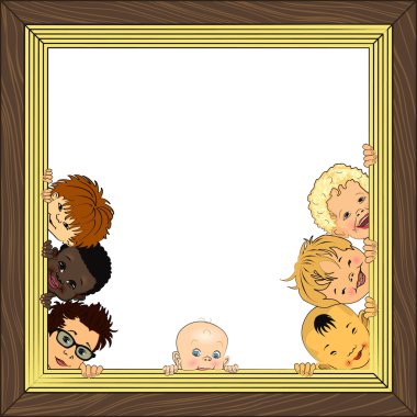 Baby frame clipart