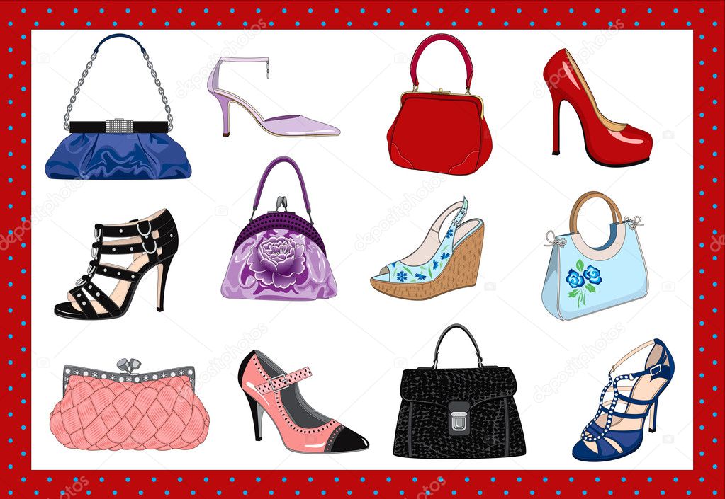 bags and shoes for ladies