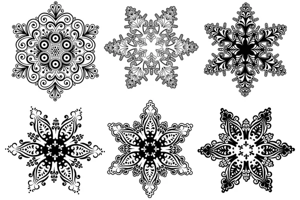 Сніжинки колекції — стоковий вектор