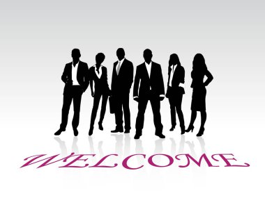 Welcome vector clipart