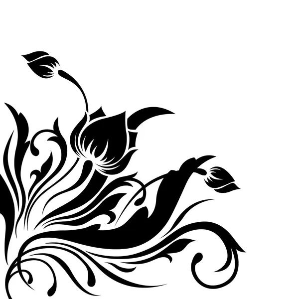 Modèle angulaire fleur — Image vectorielle