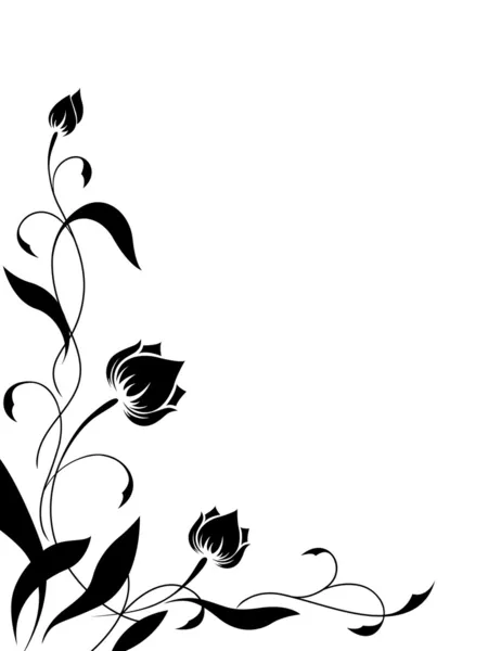 Angular flower pattern — Stock Vector