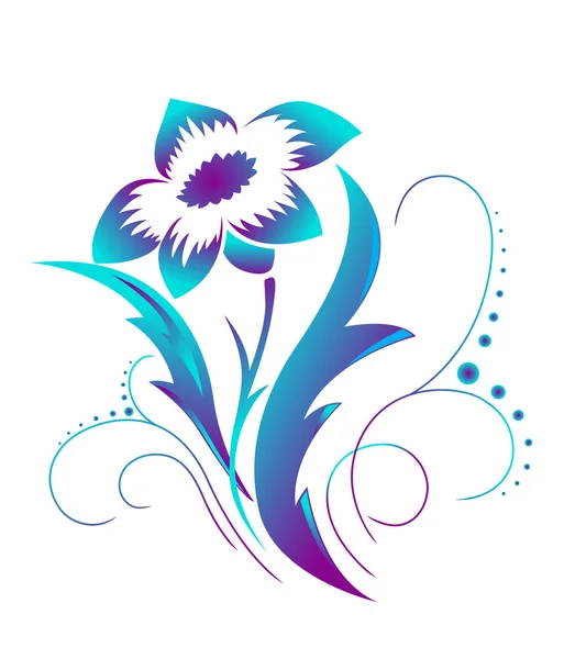 Αφηρημένη λουλούδι μοτίβο — Διανυσματικό Αρχείο